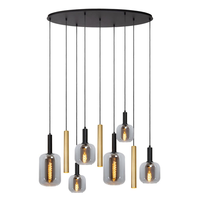 Hängelampe Joanet | Goldfarbenes Glas