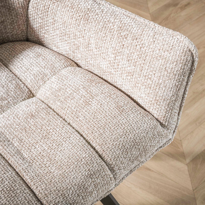 Esszimmerstuhl Raster – Eleganter beiger Stoff für ein stilvolles und komfortables Esszimmer