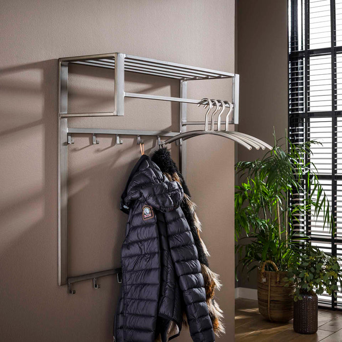 Garderobe Dero | Graues Metall