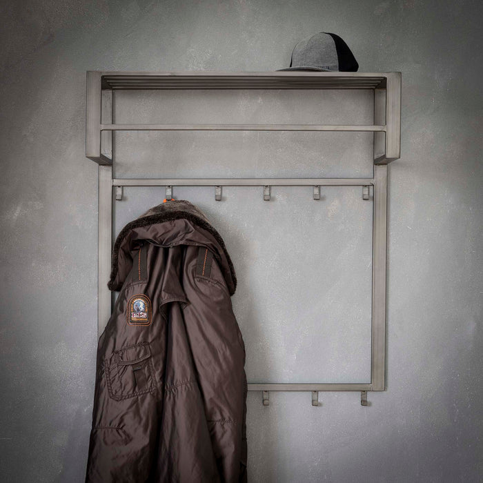 Garderobe Dero | Graues Metall
