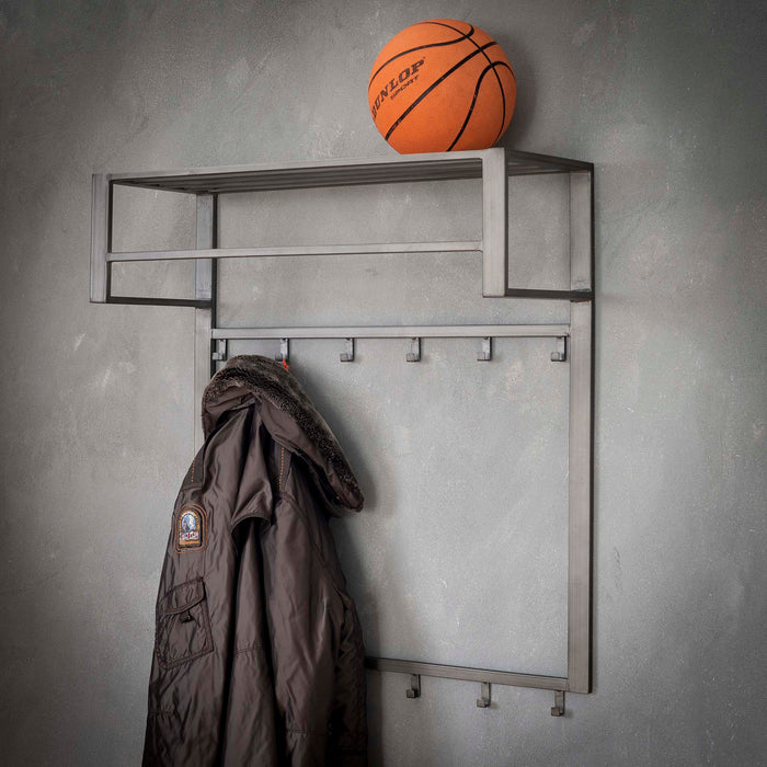 Garderobe Dero | Graues Metall