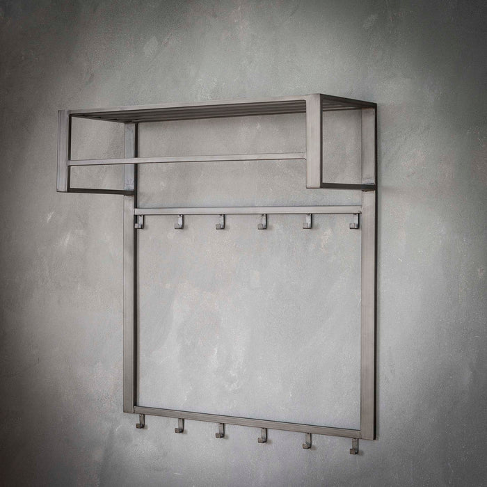 Garderobe Dero | Graues Metall