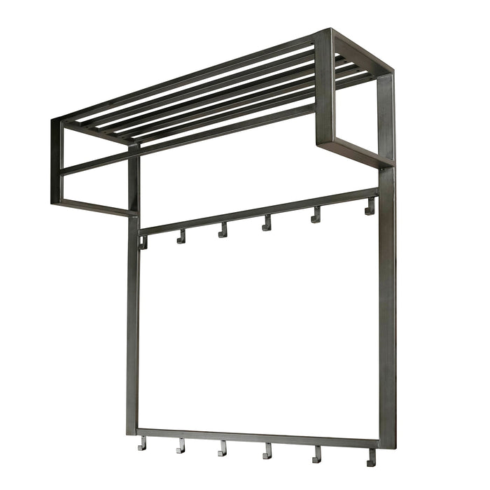 Garderobe Dero | Graues Metall