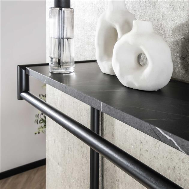 Hilo Garderobe | 20 Haken | Melamin schwarz