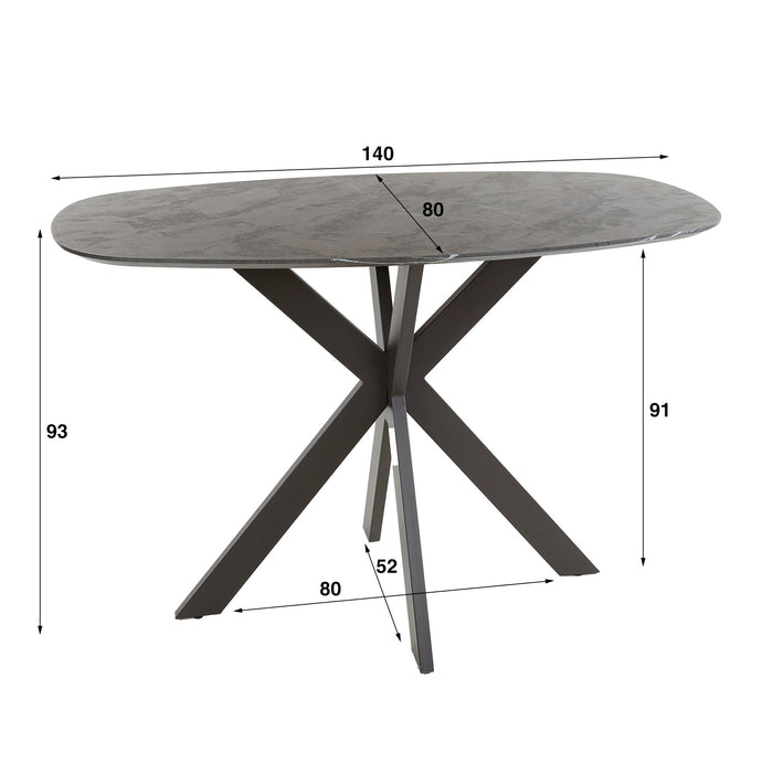 Bartop Schreibtisch | Schwarzes Melamin