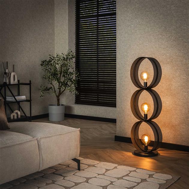 Stehlampe Amora | Graues Metall