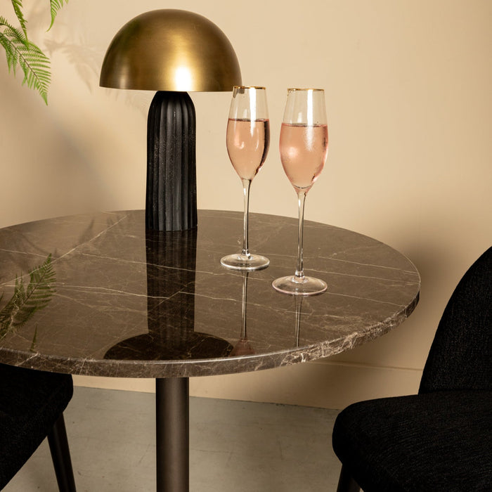 Plaza Restauranttisch | Brauner Marmor