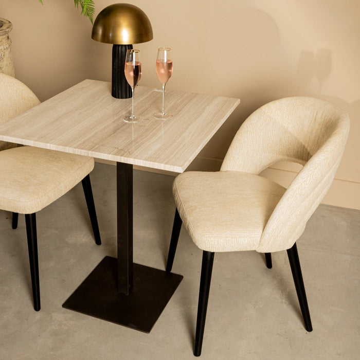 Plaza-Restauranttisch | Weißer Marmor