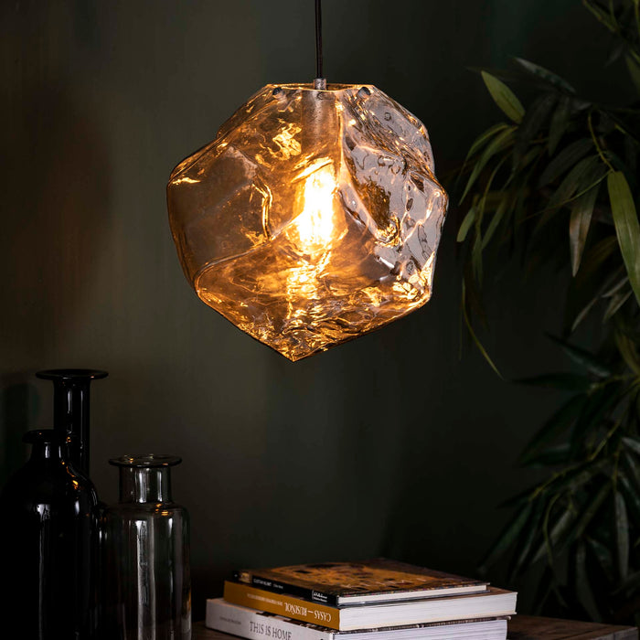 Kronleuchter Petra | Chromglas