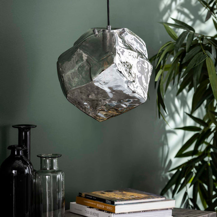 Kronleuchter Petra | Chromglas