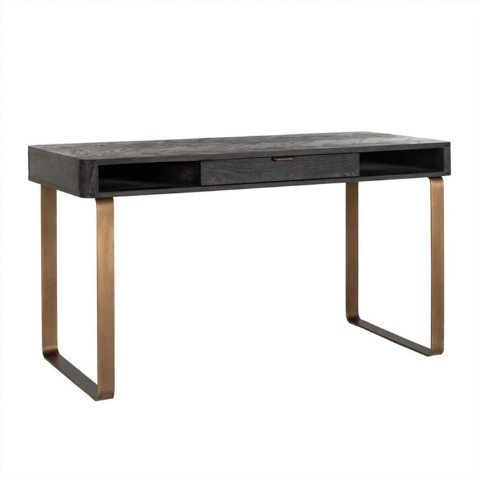 Blackbone Schreibtisch | Schwarzes Eichenholz