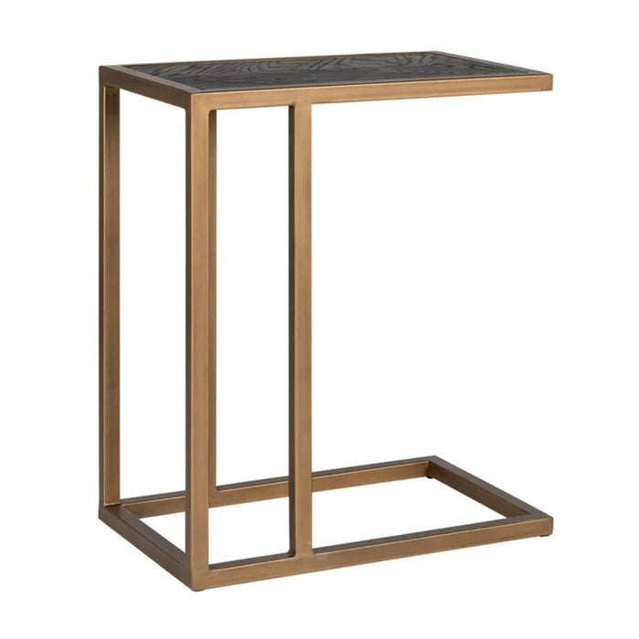 Blackbone Laptop-Schreibtisch | Messing-Eichenfurnier