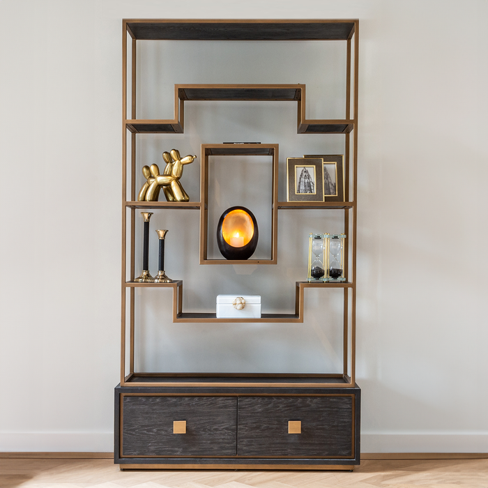 Wandschrank Hunter | Graue Eiche