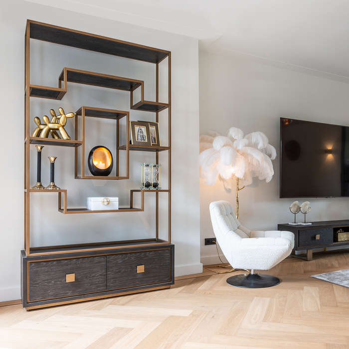 Wandschrank Hunter | Graue Eiche
