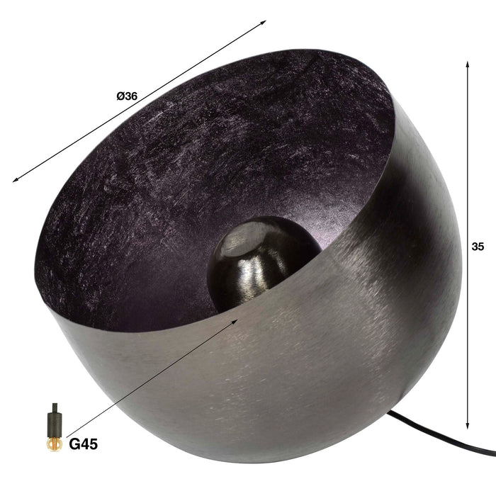 Stehleuchte Basket | Ø 36 | Schwarzes Metall