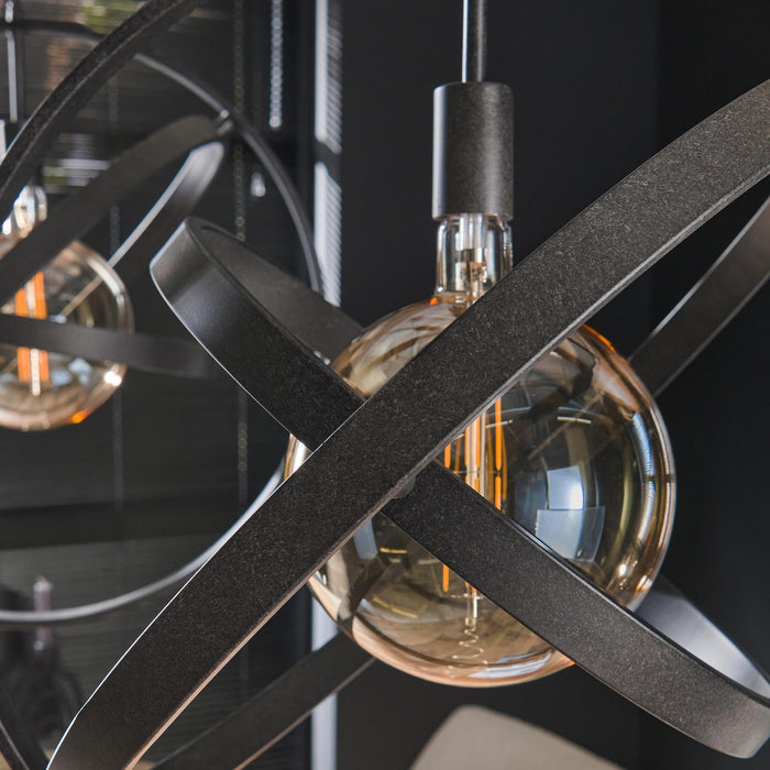 Wandleuchte Galaxy | Schwarzes Metall