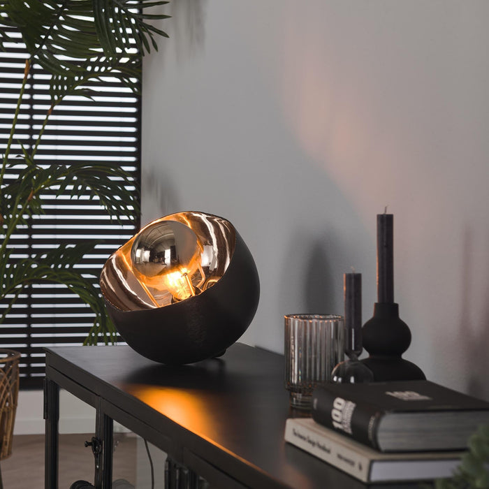 Tischleuchte Mirror | Ø 28 | Schwarzes Metall
