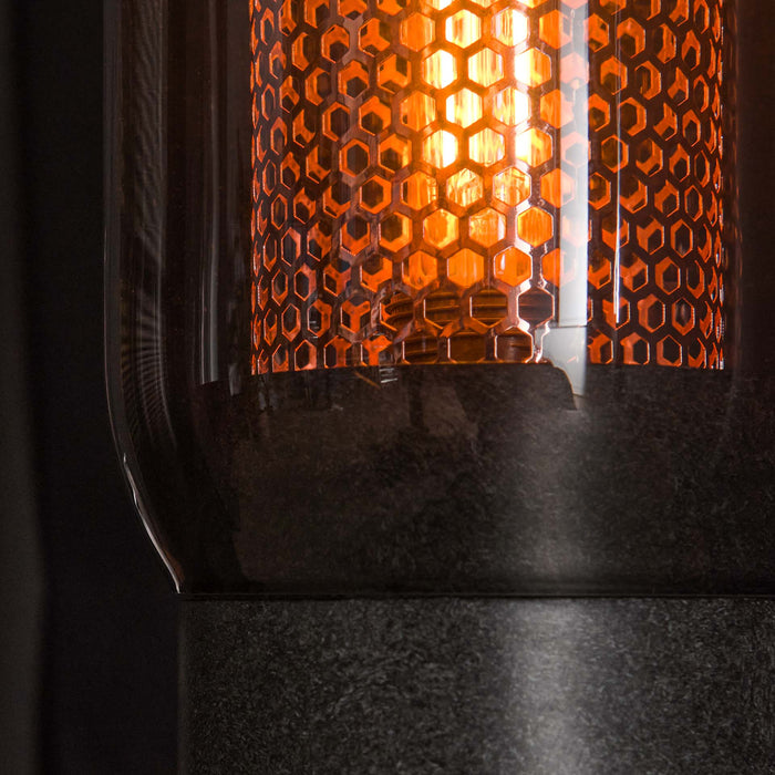 Tischlampe Honeycomb | Graues Kopra