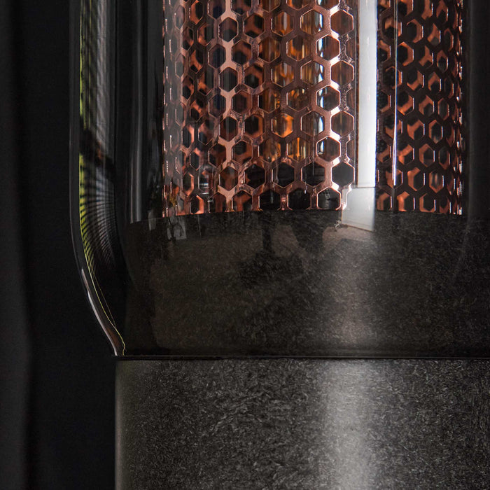 Tischlampe Honeycomb | Graues Kopra