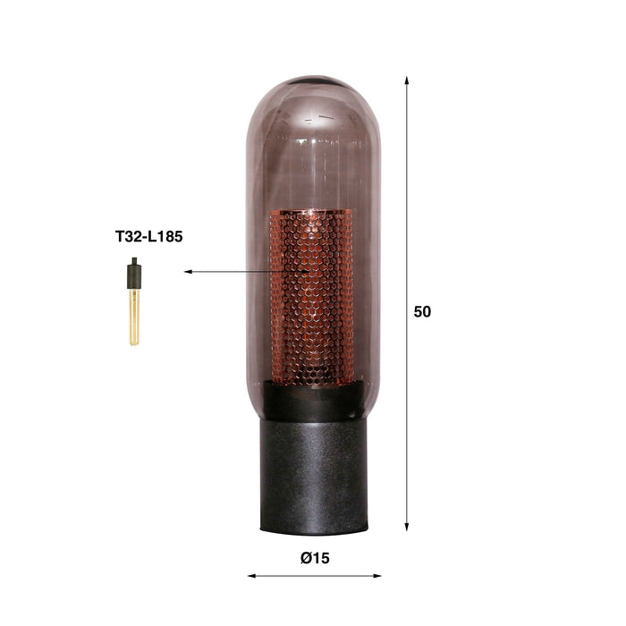 Tischlampe Honeycomb | Graues Kopra