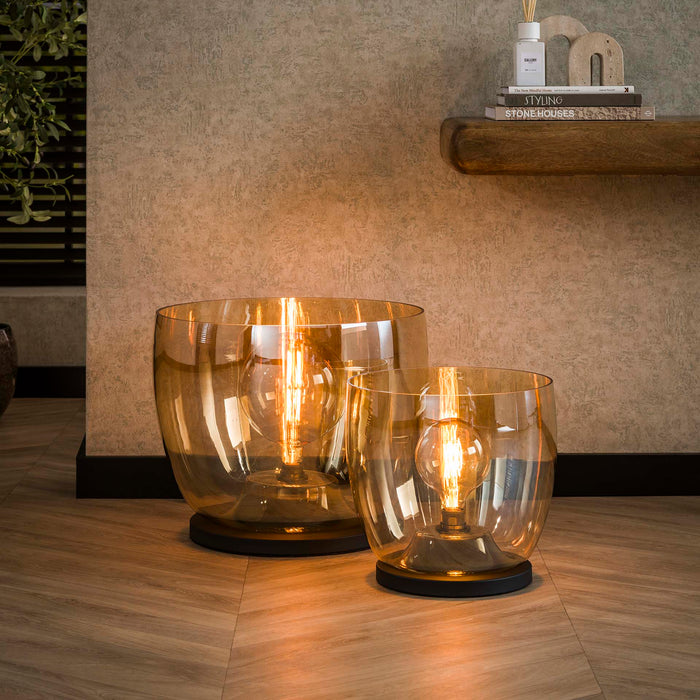 Stehleuchte Blair | Orangefarbenes Glas