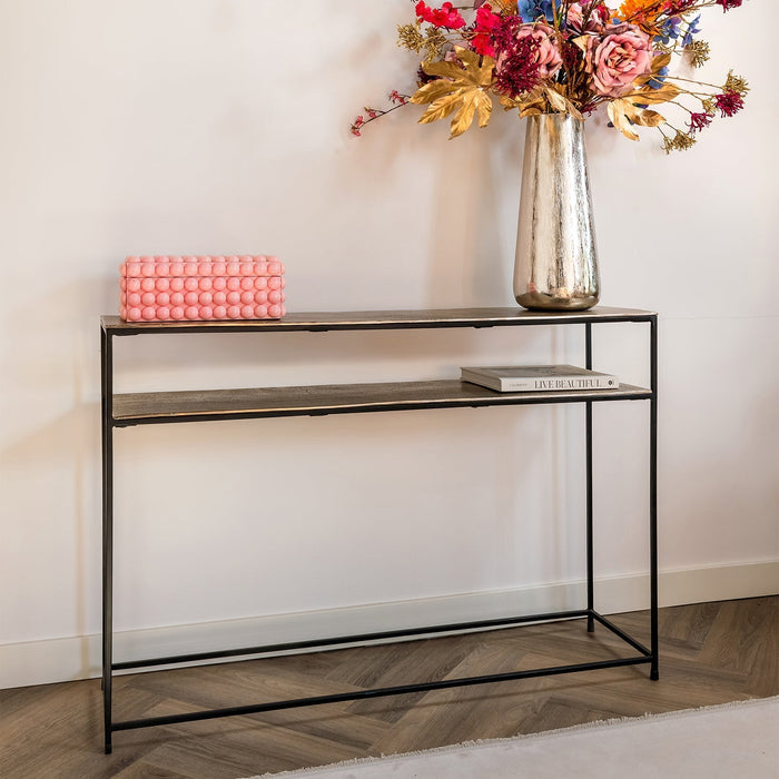 Wandschild Chandon | Goldfarbenes Aluminium
