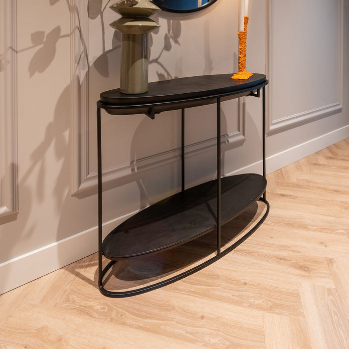 Wandschild Calesta | Schwarzes Aluminium