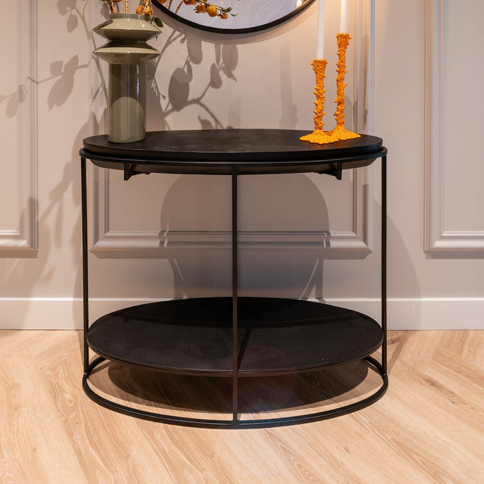 Wandschild Calesta | Schwarzes Aluminium