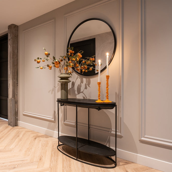 Wandschild Calesta | Schwarzes Aluminium