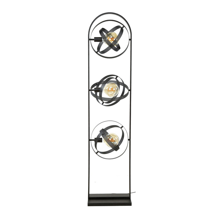 Stehleuchte 3L Cosmos Mesh | Schwarzes Metall