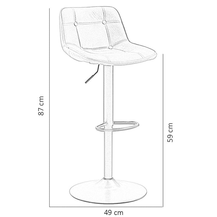 Hocker Ezra Cognac