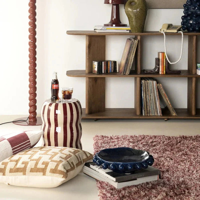 Mixi Teppich | Rotes Polyester