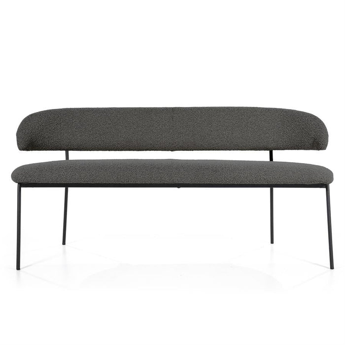Esszimmerbank Luka | Grauer Polyester
