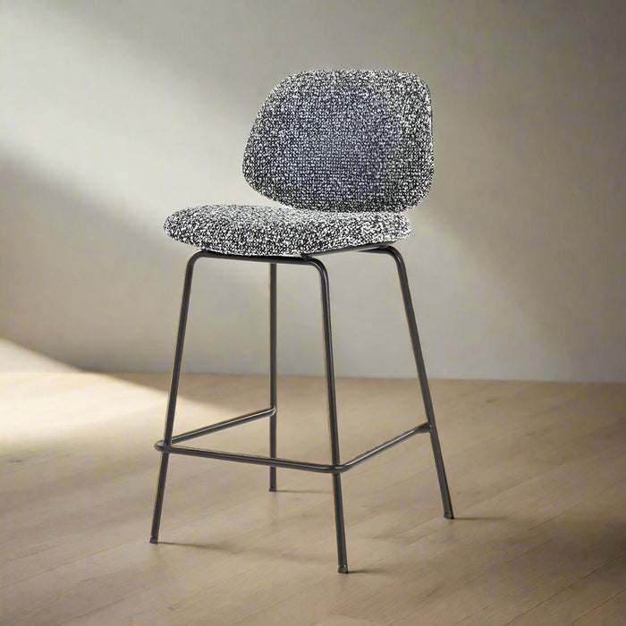 Hocker Jon | Schwarzer Stoff
