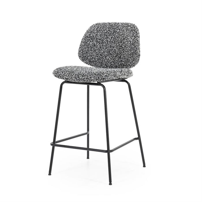 Hocker Jon | Schwarzer Stoff
