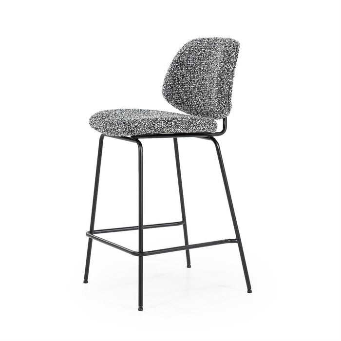 Hocker Jon | Schwarzer Stoff