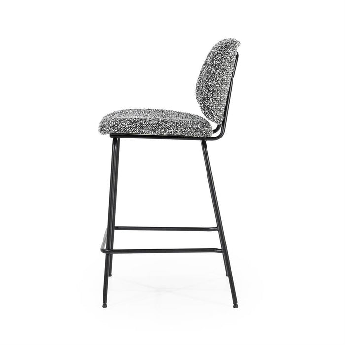 Hocker Jon | Schwarzer Stoff