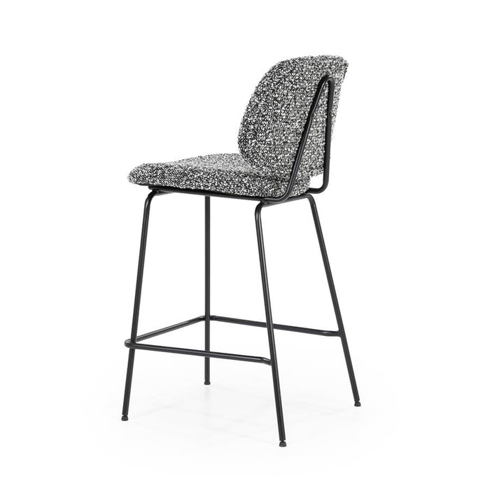 Hocker Jon | Schwarzer Stoff