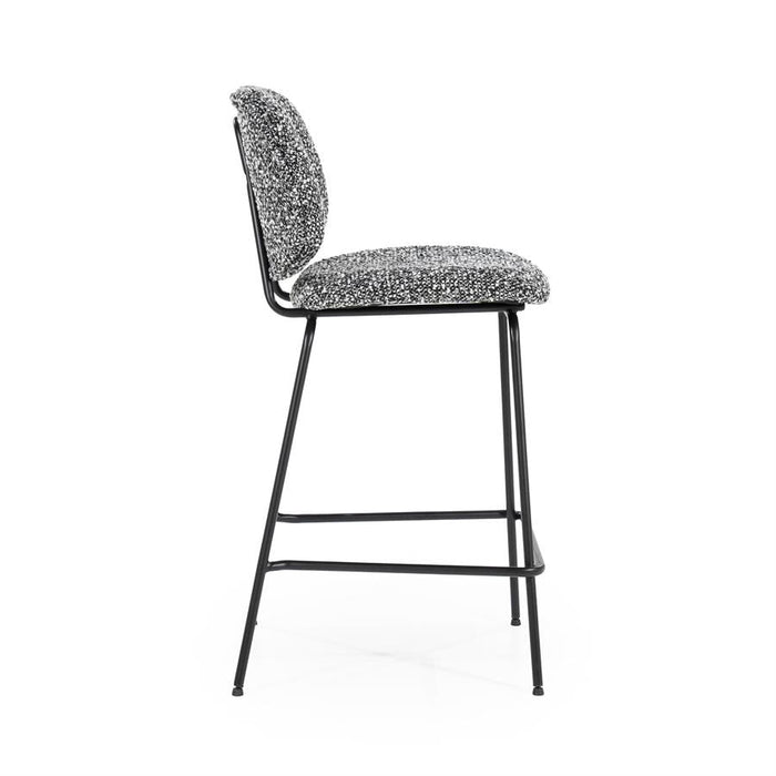 Hocker Jon | Schwarzer Stoff