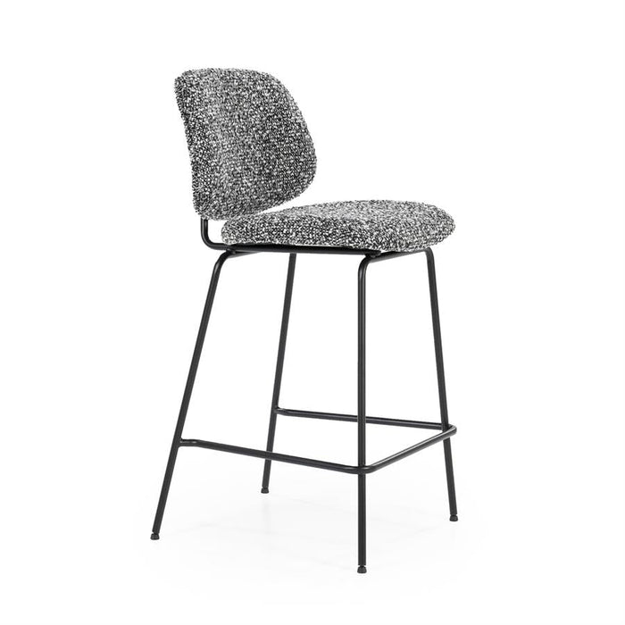 Hocker Jon | Schwarzer Stoff