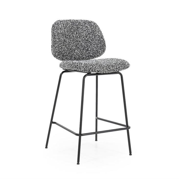 Hocker Jon | Schwarzer Stoff