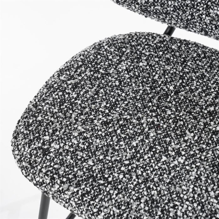 Hocker Jon | Schwarzer Stoff