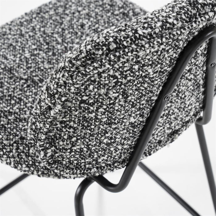 Hocker Jon | Schwarzer Stoff