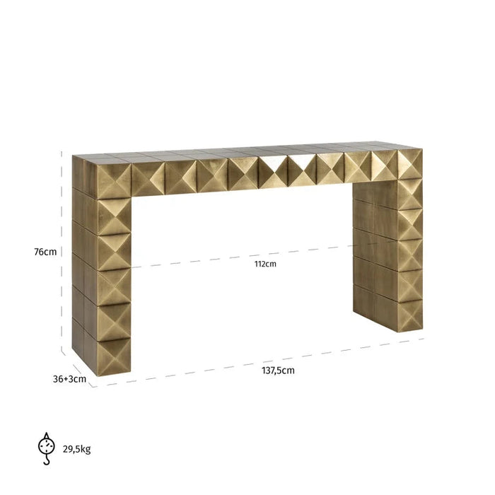 Wandteller Collada | Gebürstetes Gold