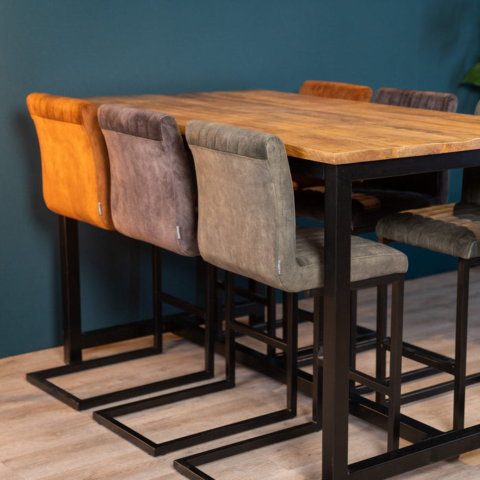 Hocker Milo | Velours ocker