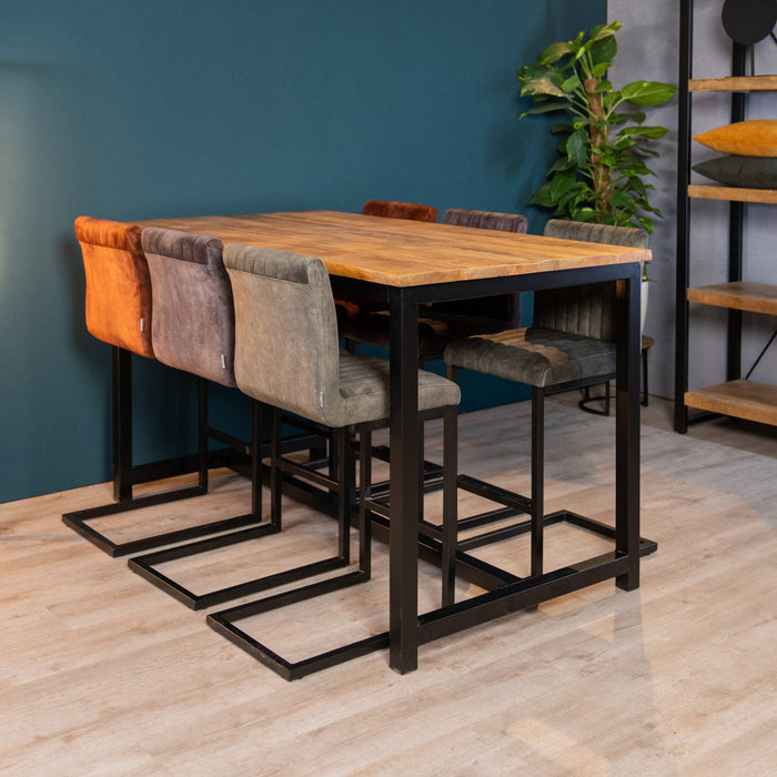 Hocker Milo | Velours ocker