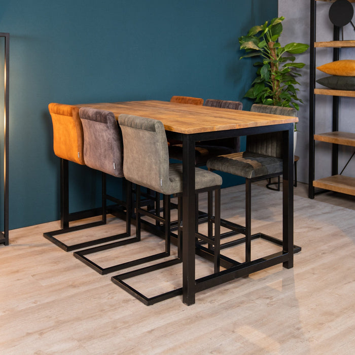 Hocker Milo | Velours ocker