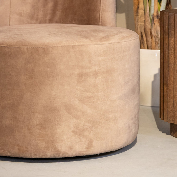 Evy Sessel | Sandfarbener Samt