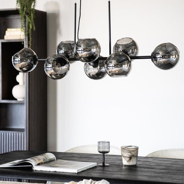 Wandleuchte Saylor | Schwarzes Glas