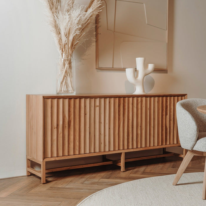 Kommode Crotone | Naturfarbenes Akazienholz